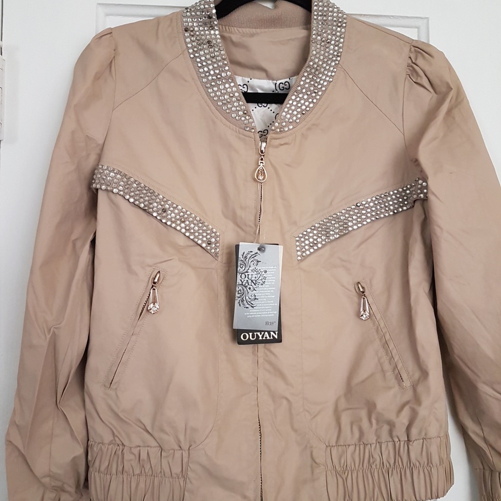 New Beige water-proof Jacket
